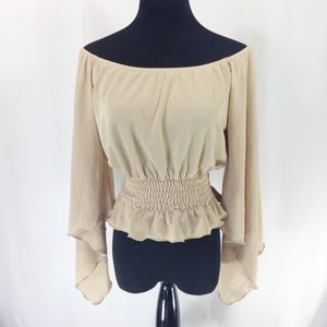 Luly K New York City Boho long sleeve top L